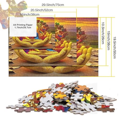 Puzzle de Buda de 1000 piezas: reduce el estrés con este juego de relajación 5