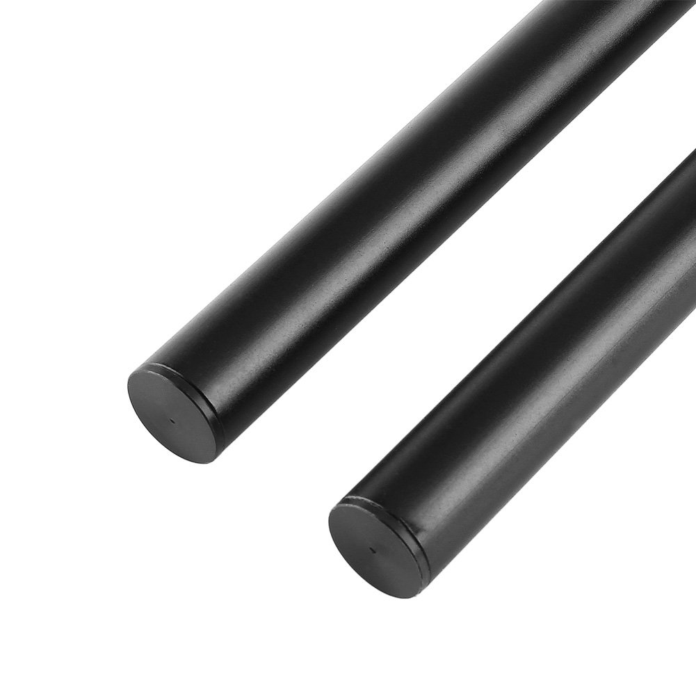 2pcs Tube de Guidon, 300mm Guidon de 7/8" 22mm Universels pour Moto | Accessoire de Remplacement à Clipser en Aluminium (Noir)