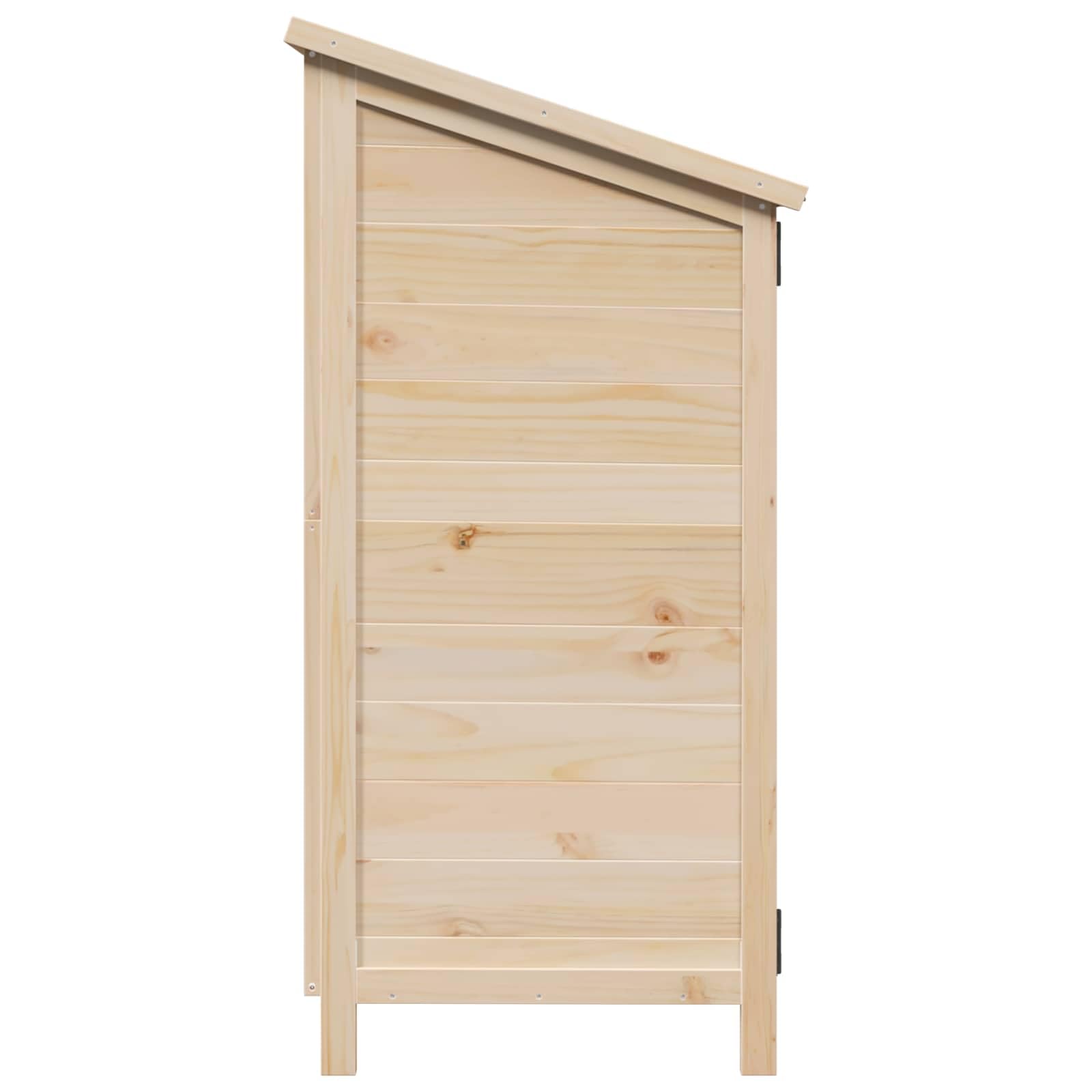 Szopa ogrodowa naturalna 106 x 56 x 113,5 cm, lite drewno świerkowe