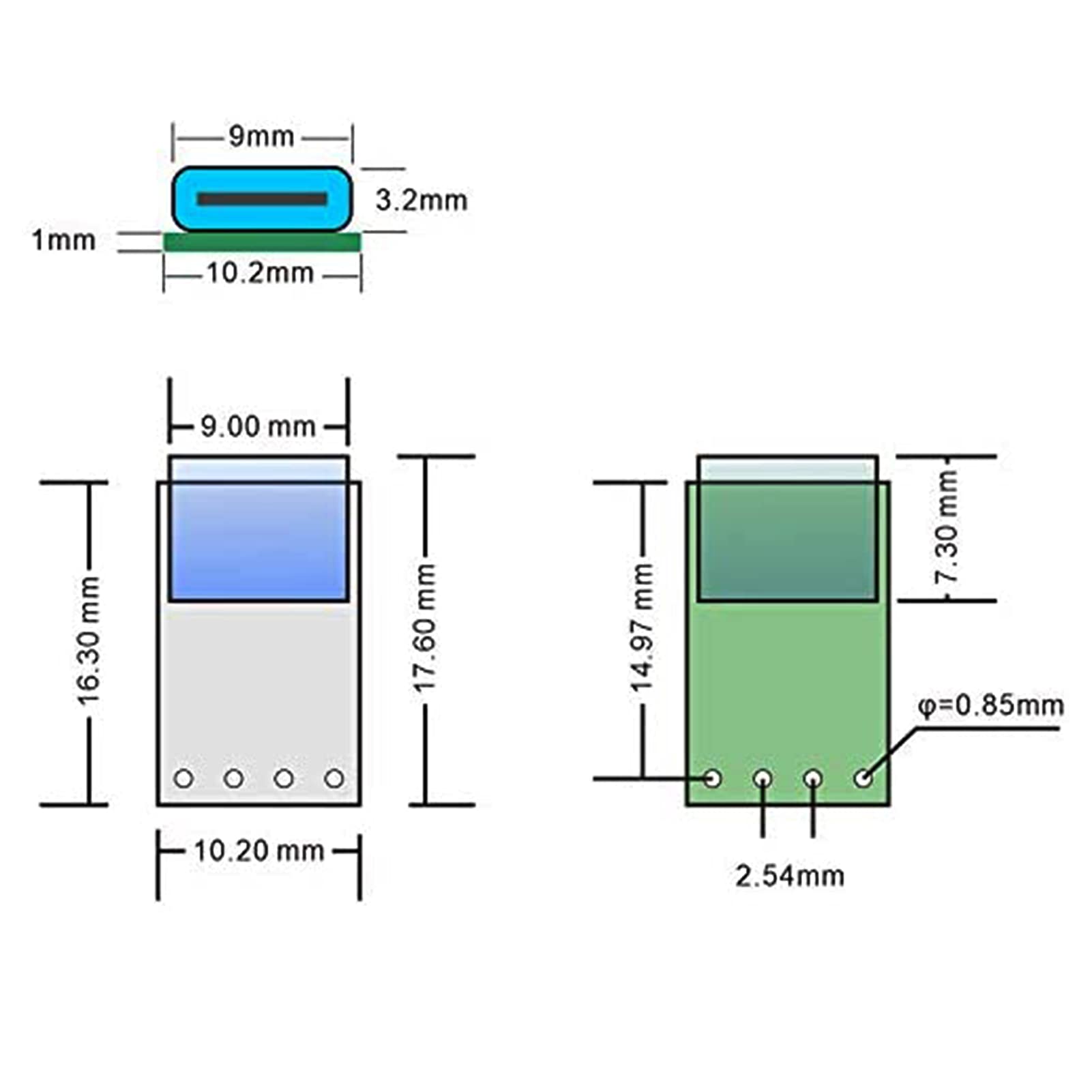 Modu?y Power Trigger, 5 sztuk Usb-c Pdc004 Pd 12 V DC modu? wyzwalania napi?cia sta?ego 5 A wej?cie gniazda typu C DC modu? wyzwalania napi?cia sta?ego do inteligentnych domów