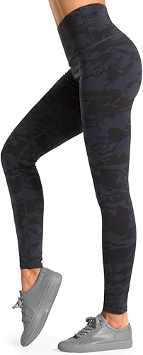 Miniatura 19 de Dragon Fit - Pantalones de yoga de compresión con bolsillos interiores, pantalones deportivos de cintura alta con control de abdomen, leggings