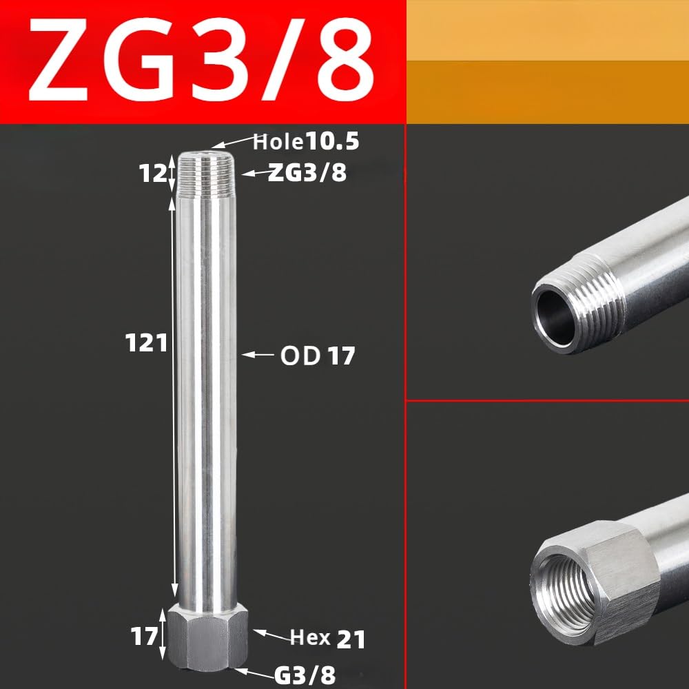 1 pieza, acoplador de tubería alta presión SUS304 rosca hembra BSP