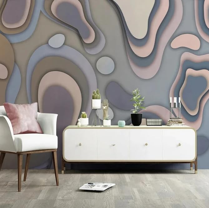 Papier peint 3D stéréoscopique chambre et fond d'écran TV 250x175