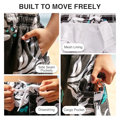 Image of Kanu Surf Boys' Paradise Floral Swim Trunk