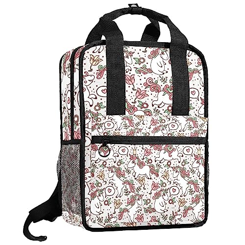 Sac à dos garçons multicolore avec bretelles réglables et cartable licorne