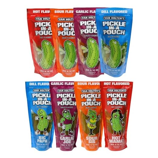 Van Holten's Pickles - Variety Pickle-In-A-Pouch Sampler - 8 Pack