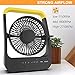 Gazeled F15 Battery Powered Fan, Long Lasting Battery Operated Fans for Camping, Portable D-Cell Desk Fan with Timer, 3 Speeds, Whisper Quiet, 180° Rotation, for Office, Bedroom, Outdoor, 5''