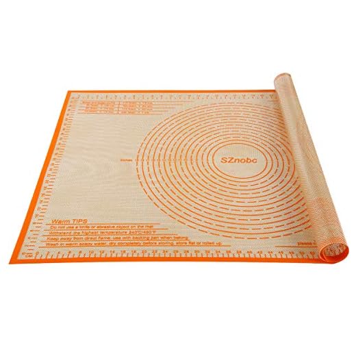 Nonstick Silicone Pastry Mat Extra Large Dough Mat with Measurements 34'' By 26'' for Bread Kneading Board, Fondant Mat, Dough Rolling Mat, Pie Crust Mat, Baking Mat, Bakers Mat, Pizza Mat