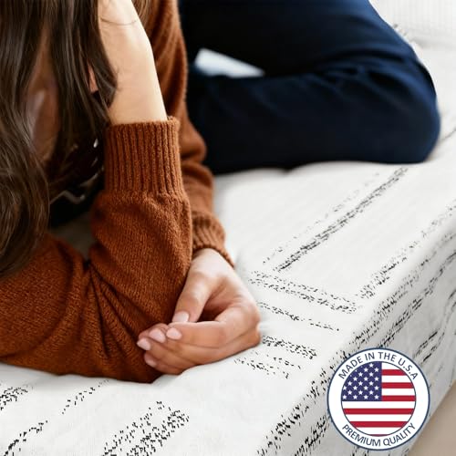 Image of Twin Mattress 10 inch, Twin Size Mattress in a Box,Medium Firm Cooling Gel Memory Foam Mattresses, Removable Washable Cover,Upgraded Support,CertiPUR-US,Made in USA