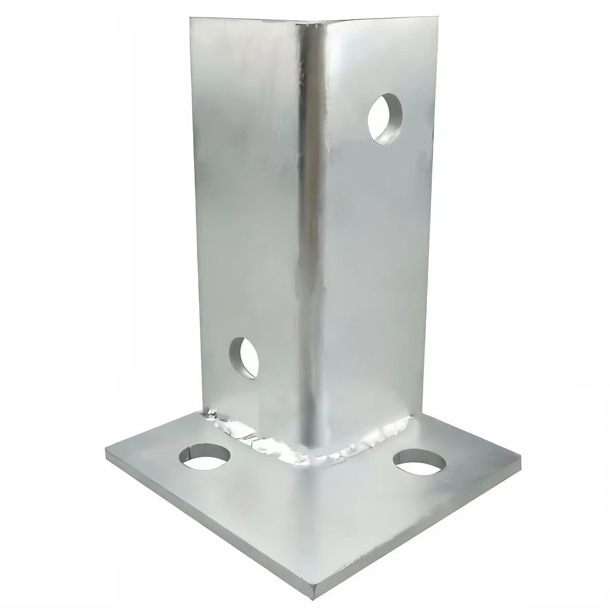 4in Stainless Steel Post Base - Heavy Duty Adjustable Post Anchor Bracket for Fence, Deck, and Pergola Support(16PCS)