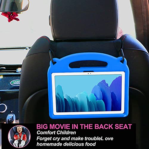 KINGSKEEN-Funda-Protectora-para-Samsung-Galaxy-Tab-A7-de-104-2020-SM-T500T505EVA-a-los-Golpes-deFunda-proteccion-Infantil-con-asa-y-Correa-para-el-Hombro-integradas-Bolsas-Bandolera-Blue