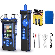 NF-8508 Network Cable Tester with Optical Power Meter VFL, PoE, and Length Measurement - RJ11/RJ45/CAT5/CAT6 Ethernet Cable Toner, Telephone Line Tracer, Fiber Tester, and Network Tools NF-8508