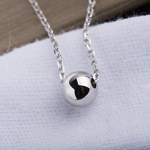 S.Leaf Sterling Silver Tiny Dot Necklace Circle Star Square Heart Necklaces for Women Dainty Necklaces for Women Simple Necklaces for Women3
