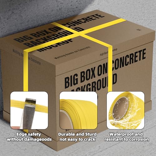 U0U DBD01 Poly Strapping,Heavy Duty Packaging Banding Strapping,1/2 Inch X 500' Polyester Pallet Strapping,300 Lbs Break Strength Polyester Strapping thumb #2