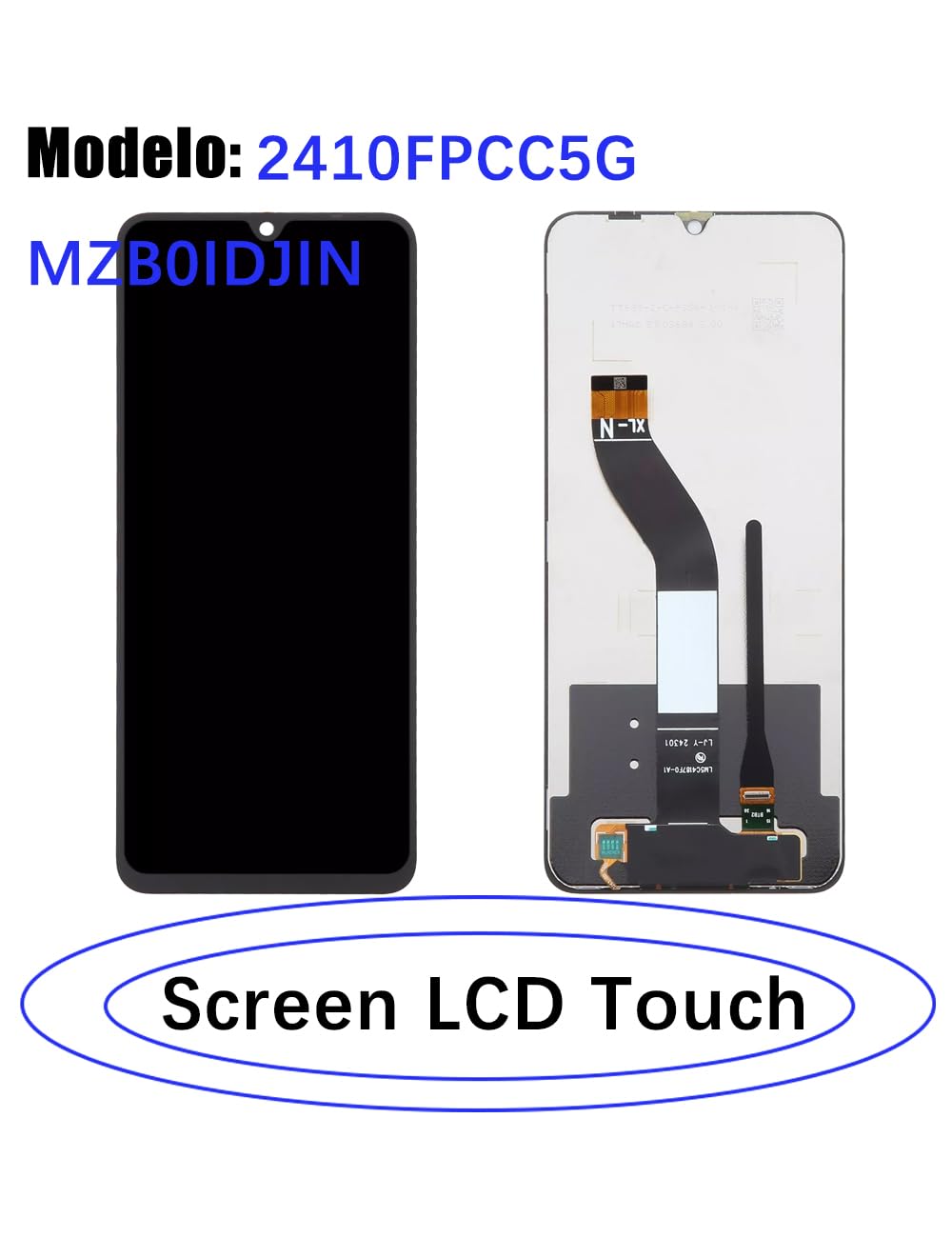 Écran pour Xiaomi Poco C75 4G/5G 23122PCD1G 23122PCD1I LCD Écran de Rechange 2410FPCC5G MZB0IDJIN Display Assemblée réparation Kit