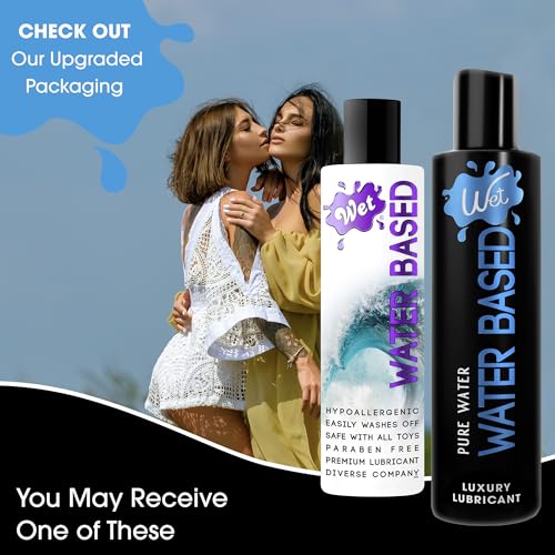 Image of Wet Silver Water-Based Lubricant | Long-Lasting, Original Premium Formula | Vegan, pH-Balanced, Hypoallergenic, Paraben-Free, Non-staining | Lube for Men, Women & Couples, 3 fl oz