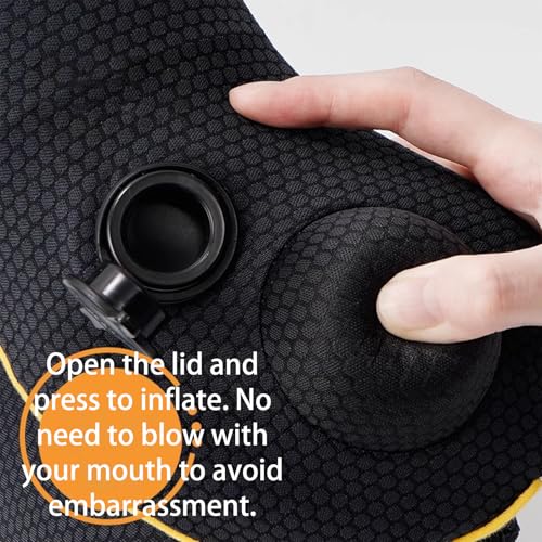 Almohada Inflable de Viaje de Poliester Ajustable miniatura 4