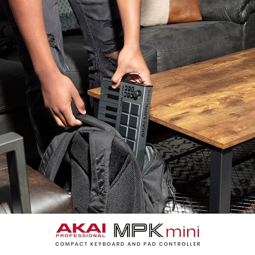 AKAI Professional MPK mini MK3 G 25 Key USB MIDI Keyboard Controller with 8 Backlit Drum Pads, 8 Knobs and Music Production Software included Grey,MPKMINI3 - Image 12 thumbnail