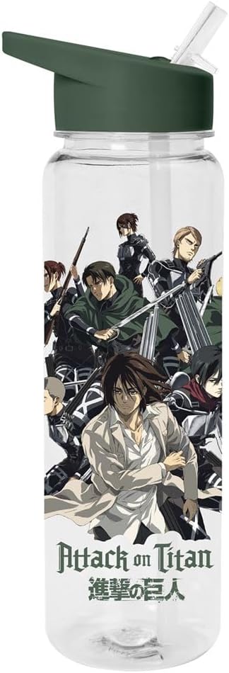 Attack on Titan Water Bottle (Survey Corps Design) - 700ml Plastic Bottle - Anime Water Bottle - Official Merchandise