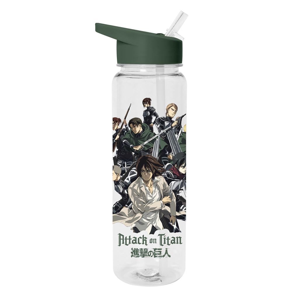 Pyramid InternationalPyramid International Attack on Titan Water Bottle (Survey Corps Design) 700ml Plastic Water Bottle, Girls Water Bottle, Boys Water Bottle, Kids Water Bottle - Official Merchandise