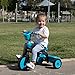smarTrike Breeze Multi Stage Kids Tricycle Push Bike with Adjustable Trike Ride On Toy for Toddler & Infant Ages 15 Months to 36 Months, Blue