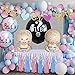 Produktbild Baby Shower Gender Reveal Party Dekor Luftballons(54pcs), 36 Zoll schwarzer Gender Display Ballon rosa und blauen Konfetti und Baby Folienballon und Babyparty-Bannern für Jungen oder Mädchen