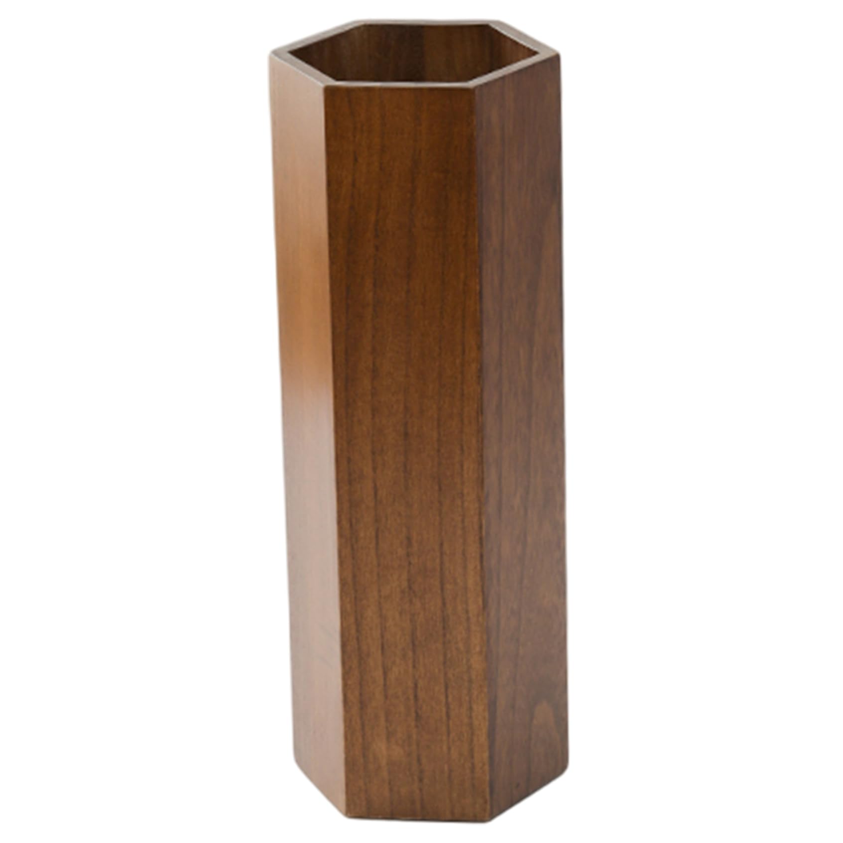 Porte-parapluie intérieur support de cannes vintage en bois marron 48cm