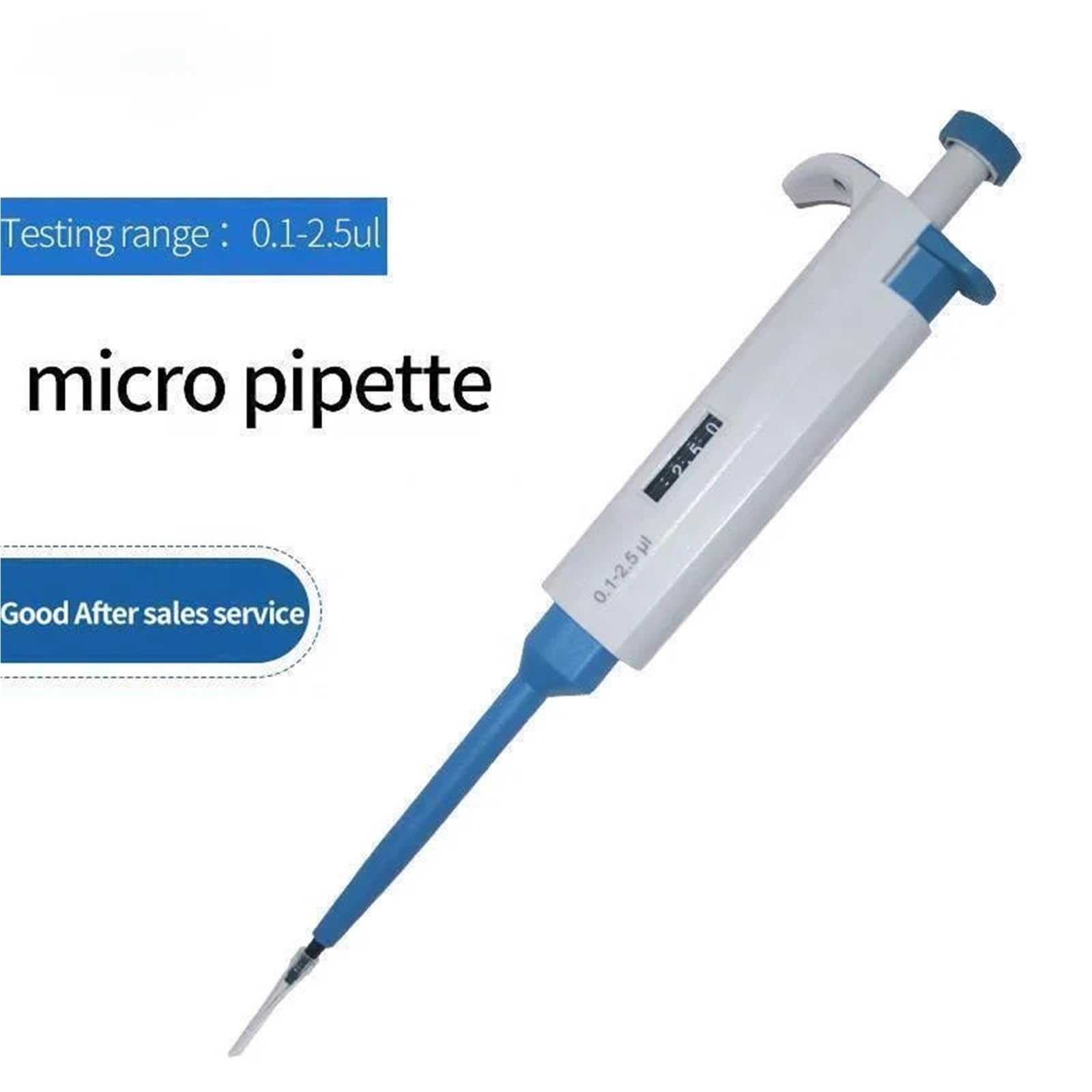 Lote de 5 pipetas mecánicas monocanal de Laboratorio de Varios volúmenes, de 0,1 ul a 10 ml.(1-5ml)