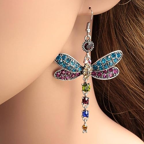Rainbow Moth Crystal Earrings – Boho Style Jewelry Rainbow Moth Crystal Earrings – Boho Style Jewelry