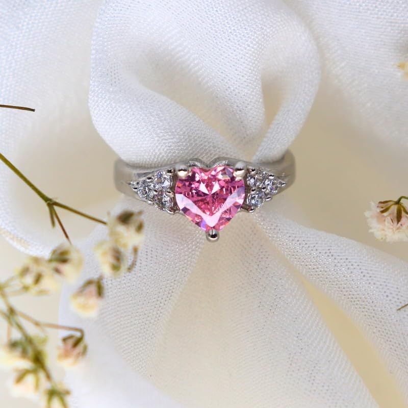 Image of Zarkan 925 Hallmark Heart Pure Silver Rings