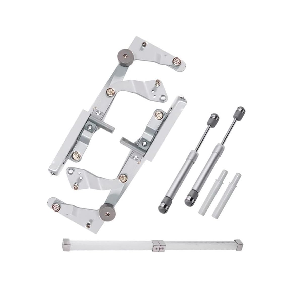 Bisagras de gabinete, bisagra de puntal neumática con soporte elevador for puerta de gabinete, 50-90 cm,1 Juego