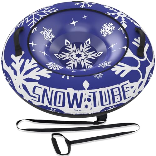 Frueydo Inflatable Snow Tube Sled - Durable & Portable Winter