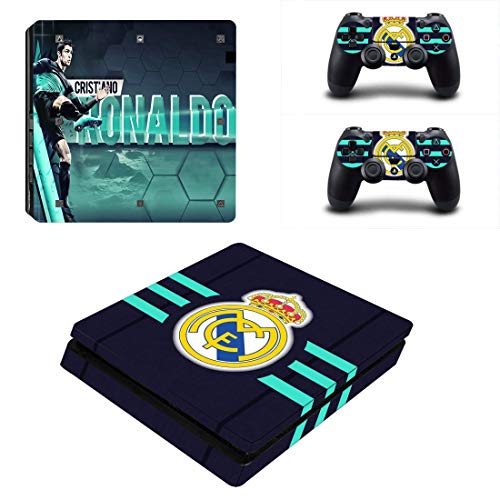 Skin Poster - Real Madrid F.C. Theme Skin Sticker Decal Skin Full Body Cove Set Compatible with 3M Skin Sticker Cover for PS4 Slim [video game]