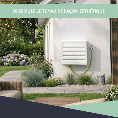 Cache tuyau arrosage alu devidoir mural coffret protection - 6