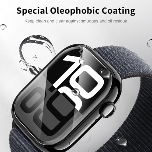 Image of EZ-GLAZ Acrylic Screen Protector for Apple Watch 46mm (Series 10 /11) | Edge-to-Edge Full Coverage | HD Transparent Clear | Bubble-Free Easy Installation | Scratch Resistant (Pack of 2)