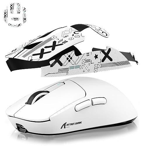 ATTACK SHARK X3 Mouse Anti-Slip Grip Tape, Professional Mice Upgrade Kit, Sweat Resistant, Cut to Fit, Easy to Use, Only Mouse Grip Tape, Mouse NOT Included