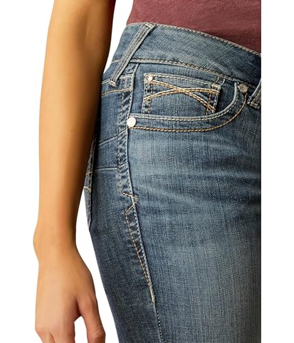 Image of ARIAT Women's Mid Rise Amora Boot Cut Jeans, Toronto, 34 Extra Long