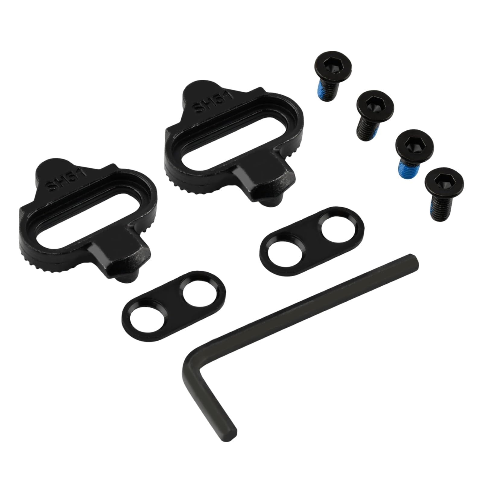 2 Cycle Kit,Cycle Accessories for Bicycle, Cleats for Cycling Shoes, Mountain and Road Biking Gear Set with Easy Installation Kit, Includes Cleats, Screws, Shims and Hex Tool-image-7