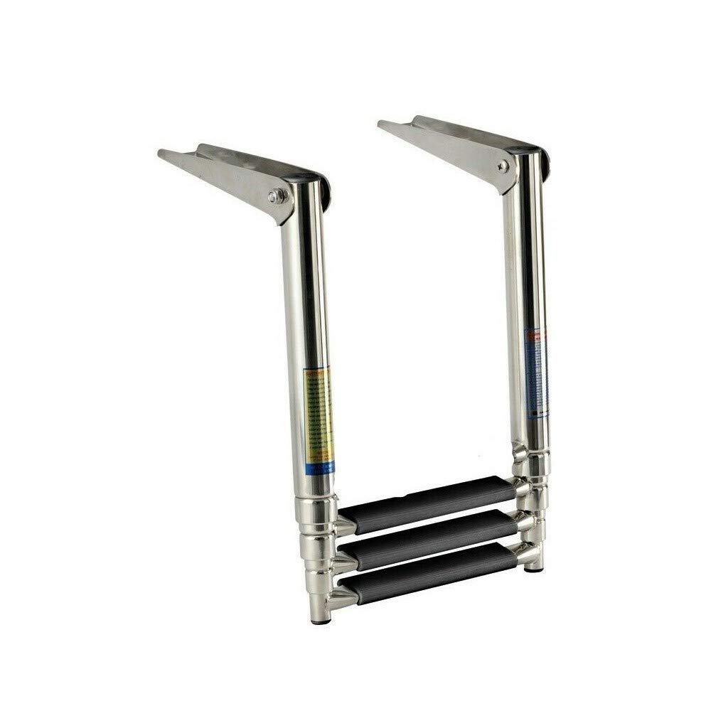 Scaletta Telescopica Pimar In Acciaio Inox 316 - 3 Gradini Per Barche E Gommoni - Foto 3