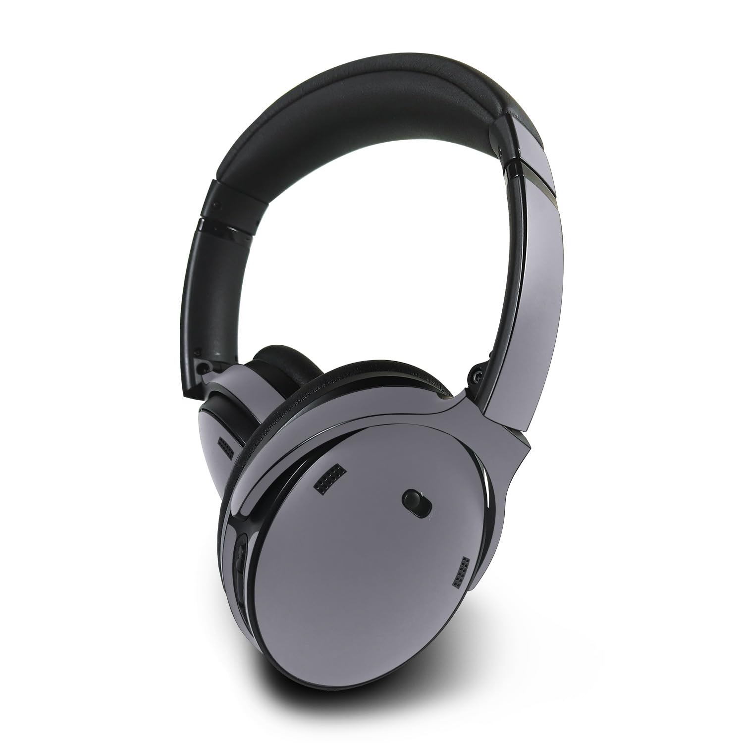 MightySkins Skin Compatible with Bose QuietComfort 45 Headphones - Solid Gray | Protective, Durable, and Unique Vinyl Decal wrap Cover | Easy to Apply, Remove, and Change Styles | Made in The USA