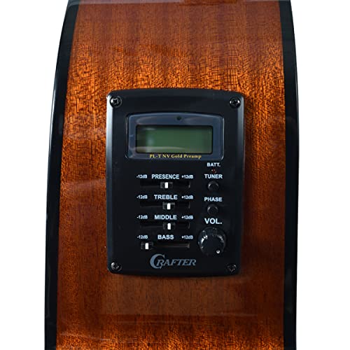 Guitare électro-acoustique Crafter Hde-250n - Les Beatles, Paul McCartney, John Lennon, RIngo Starr, George Harrison Guitare électro-acoustique Crafter Hde-250n – Image 6