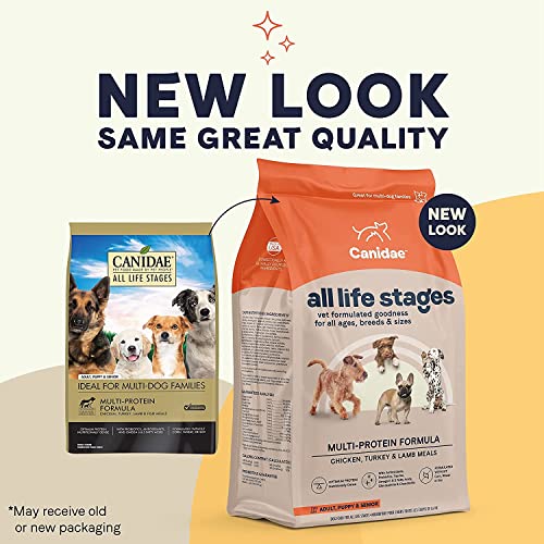Canidae All Life Stages Premium Dry Dog Food for All Breeds, All Ages, Chicken Meal and Rice Formula (15lb)