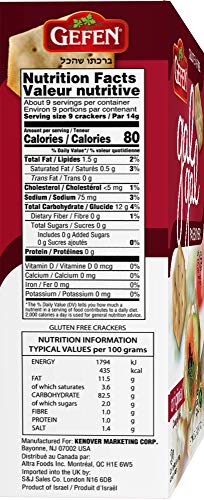 Gefen Gluten Free Gal Gal Original Crackers 4.2Oz (3 Pack), Low Fat, Zero Sugar, All Natural, Kosher For Passover #TOP1
