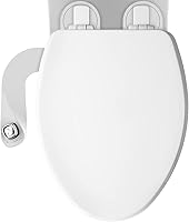 Vista 9 de Mayfair Cassel - Paquete de bidé, asiento de inodoro de cierre lento que nunca afloja con ajuste perfecto, rociador de agua fresca, no eléctrico