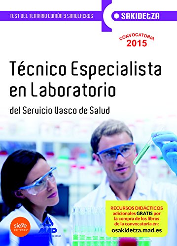 Portada de T. E. Laboratorio simulacro examen y test comun osk