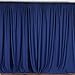 BalsaCircle 10 ft x 10 ft Navy Blue Polyester Photography Backdrop Drapes Curtains Panels - Wedding Decorations Home Party Reception Supplies