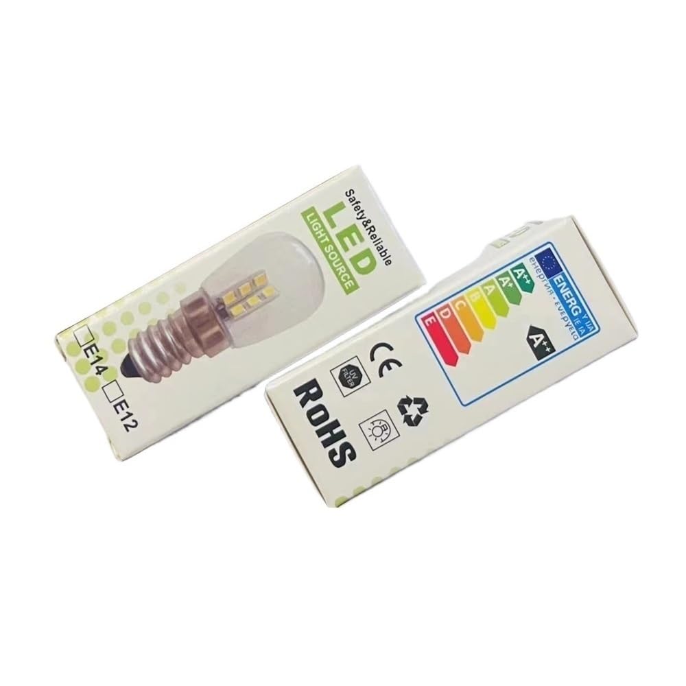 fengyan Casa bombillas, Paquete de 50 bombillas de filamento LED AC220V T18 E17 1W/2W/3W bombilla T22 de repuesto Familiar Lámpara(4000K Neutral,3W E17 220V)