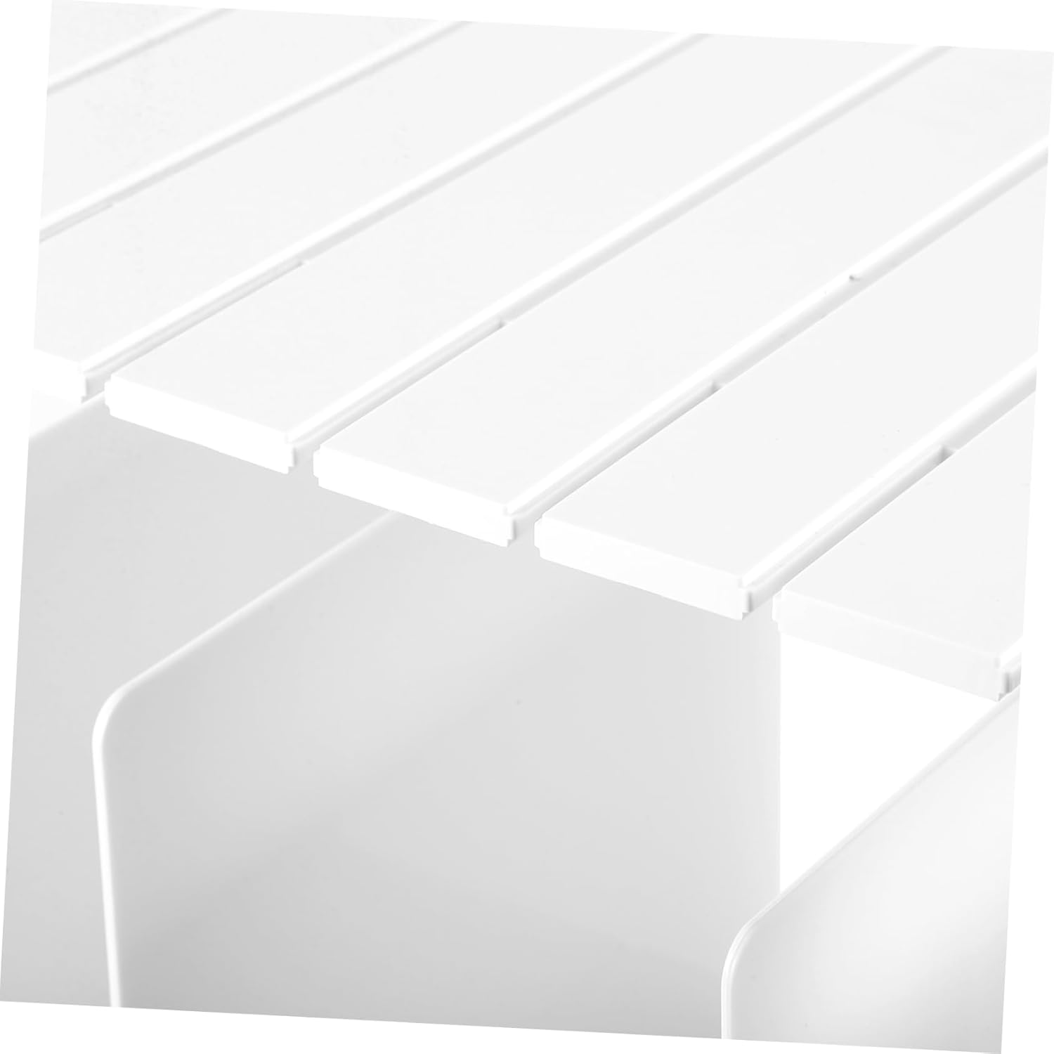 Ergonomic Bag Storage Rack Plastic Closet Shelf Book Shelf Reusable Organizer Desk Storage