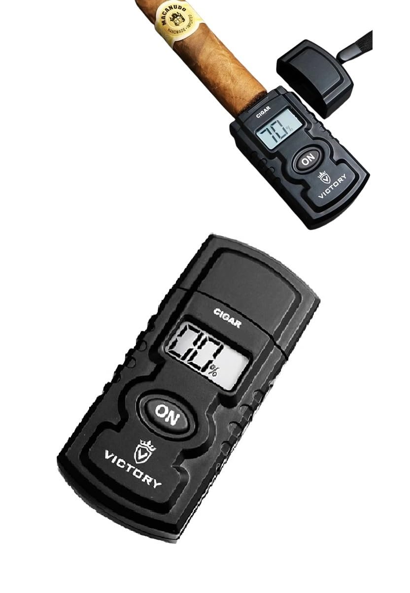 Digitale Zigarre Humidometer - Tragbare Elektrische Luftbefeuchter Humidor Mit Luftfeuchtigkeit Meter Hygrometer Nadel - Zubehör Geschenke