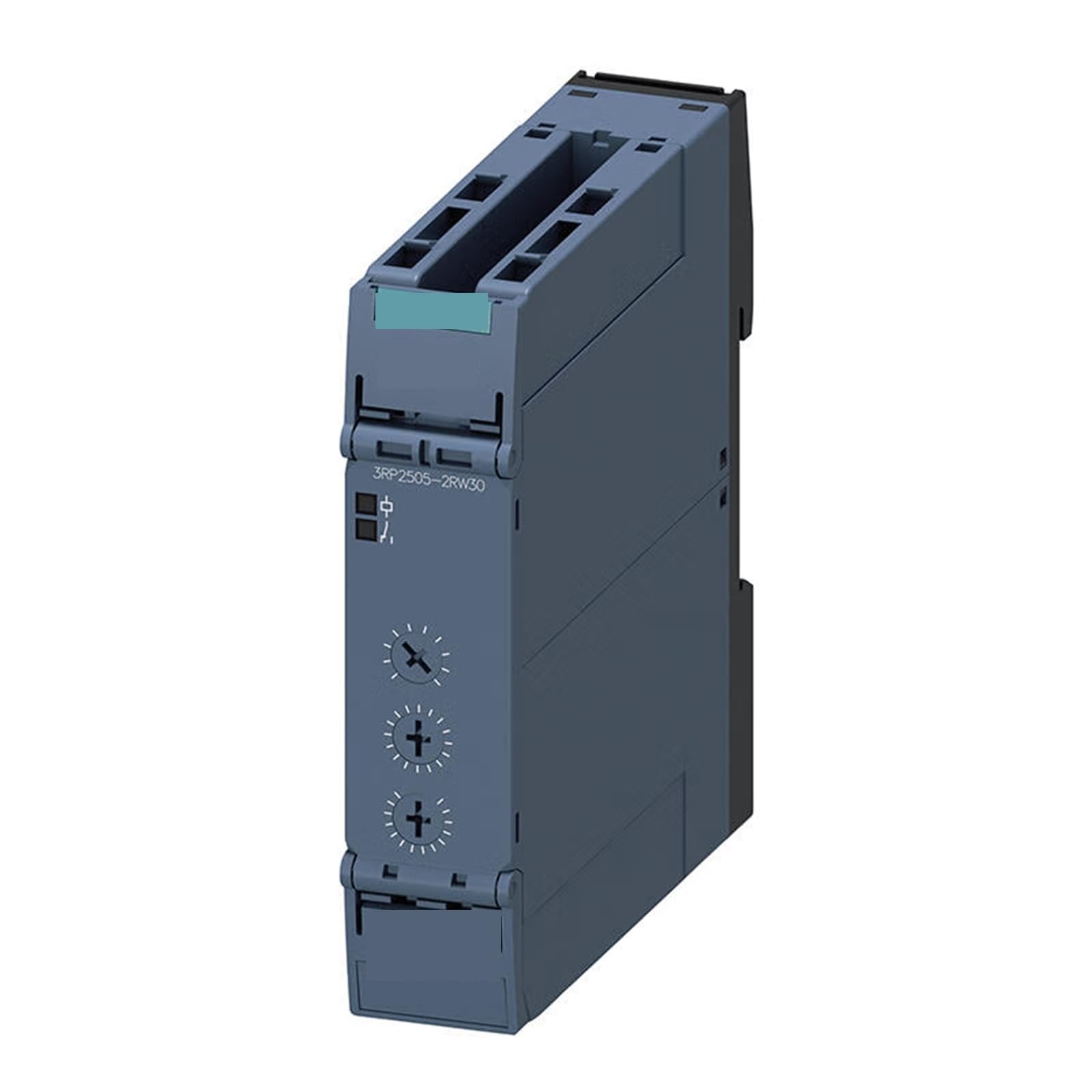 Relè temporizzato 3RP25052RW30, 7 intervalli di tempo (0,05 S...100 H) utilizzando la connessione con morsetto a gabbia for LED (push-in)